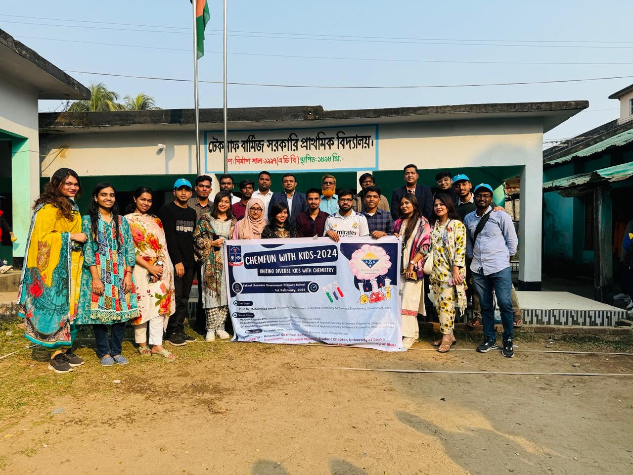 ChemQuest 2024 Teknaf - Science demonstration with students